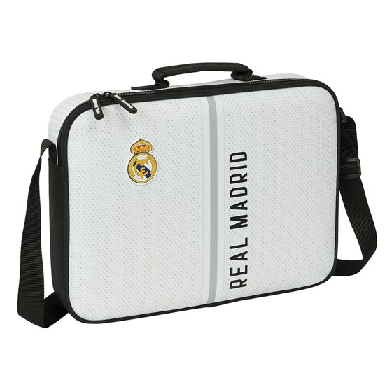 Cartera Extraescolares Real Madrid 1ª Equip. 24/25 38 x 28 x 6 cm.
