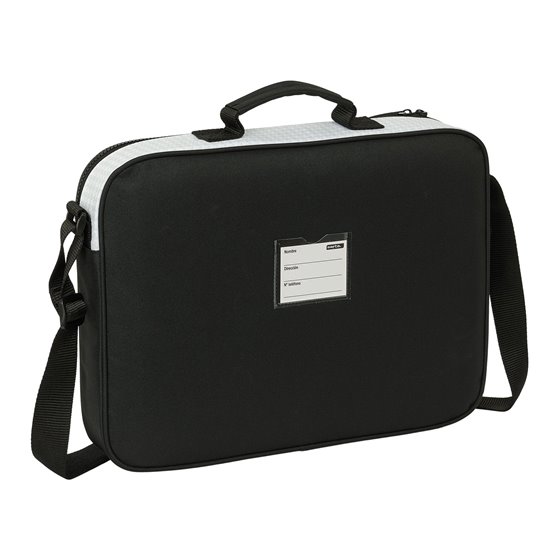 Cartera Extraescolares Real Madrid 1ª Equip. 24/25 38 x 28 x 6 cm.