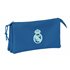 Portatodo Triple Real Madrid Chica Azul 22 x 12 x 3 cm.