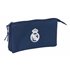 Portatodo Triple Real Madrid Chica Marino 22 x 12 x 3 cm.