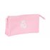 Portatodo Triple Real Madrid Chica Rosa 22 x 12 x 3 cm.