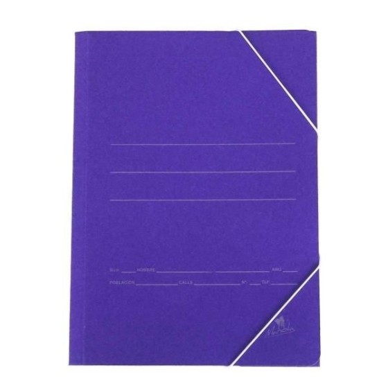 Carpeta Gomas Solapas MARIOLA Cartón 4º Azul