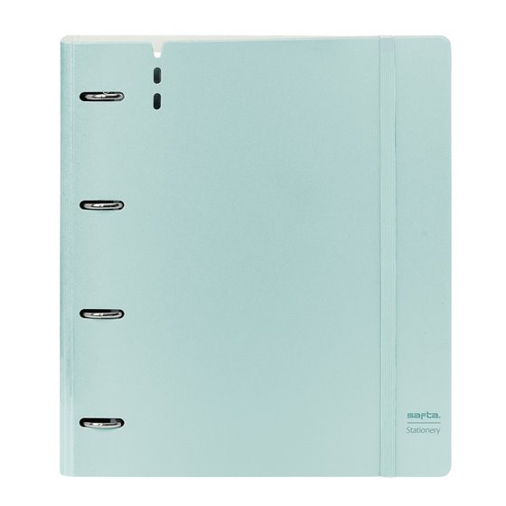 Carpeblock Pp Foam 4 Anillas 35 Mm Con Recambio Safta "Light Blue" 27 x 32 x 4 cm.