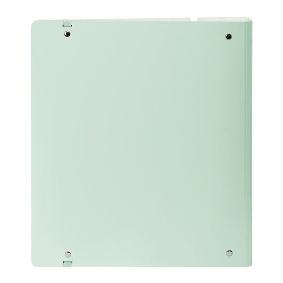 Carpeblock Pp Foam 4 Anillas 35 Mm Con Recambio Safta "Light Green" 27 x 32 x 4 cm.