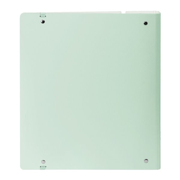 Carpeblock Pp Foam 4 Anillas 35 Mm Con Recambio Safta "Light Green" 27 x 32 x 4 cm.