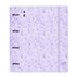 Carpeblock Pp Foam 4 Anillas 35 Mm Con Recambio Safta "Light Purple Flowers" 27 x 32 x 4 cm.