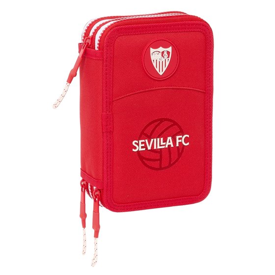Plumier Triple 36 Piezas Sevilla Fc 12,5 x 19,5 x 5,5 cm.