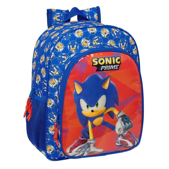Mochila Junior Adaptable A Carro Sonic "Prime" 32 x 38 x 12 cm.