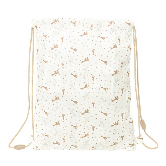 Saco Plano Junior Sophie La Girafe Honey 26 x 34 x 1 cm.