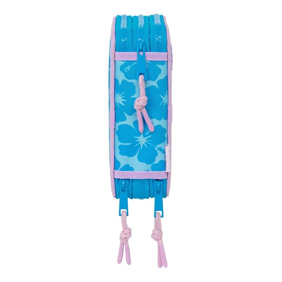 Plumier Triple 36 Piezas Stitch "Hawaii" 12,5 x 19,5 x 5,5 cm.