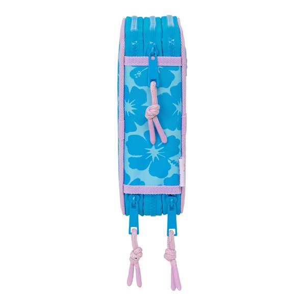 Plumier Triple 36 Piezas Stitch "Hawaii" 12,5 x 19,5 x 5,5 cm.