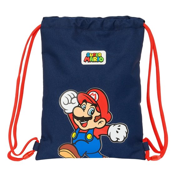 Saco Plano Junior Super Mario "World" 26 x 34 x 1 cm.