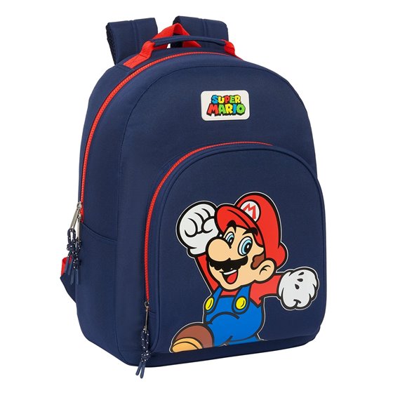 Mochila Adaptable A Carro Super Mario "World" 32 x 42 x 15 cm.
