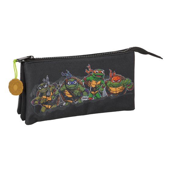 Portatodo Triple Tortugas Ninja 22 x 12 x 3 cm.
