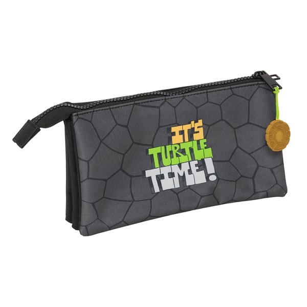 Portatodo Triple Tortugas Ninja 22 x 12 x 3 cm.