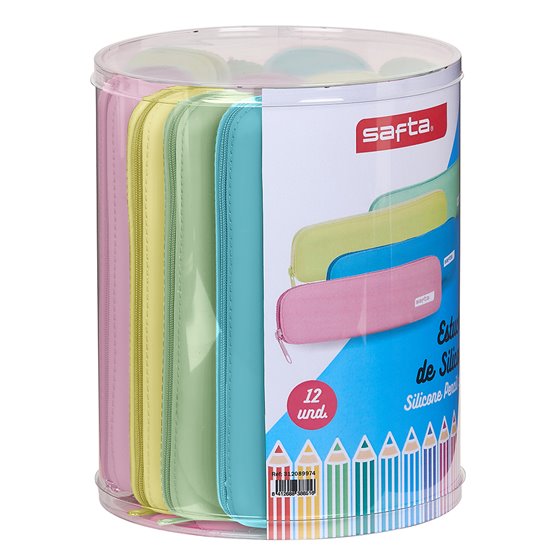 Set 12 Portatodos Estrechos Silicona Surtidos Safta 17 x 21 cm.
