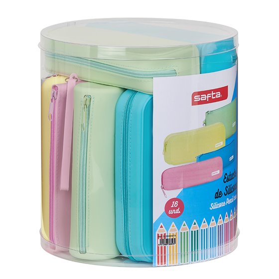 Set 16 Portatodos Silicona Surtidos Safta 22,7 x 23 x 22,7 cm.