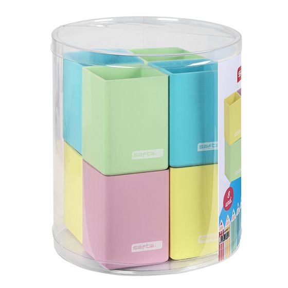 Set 8 Cubiletes Silicona Surtidos Safta 19,5 x 23 cm.