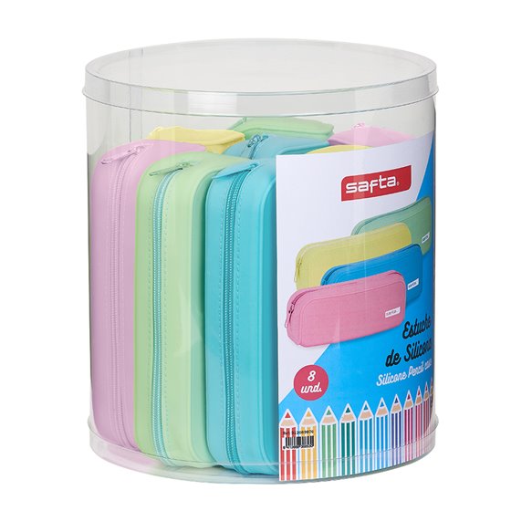 Set 8 Portatodos Cuadrados Silicona Surtidos Safta 27 x 23 cm.