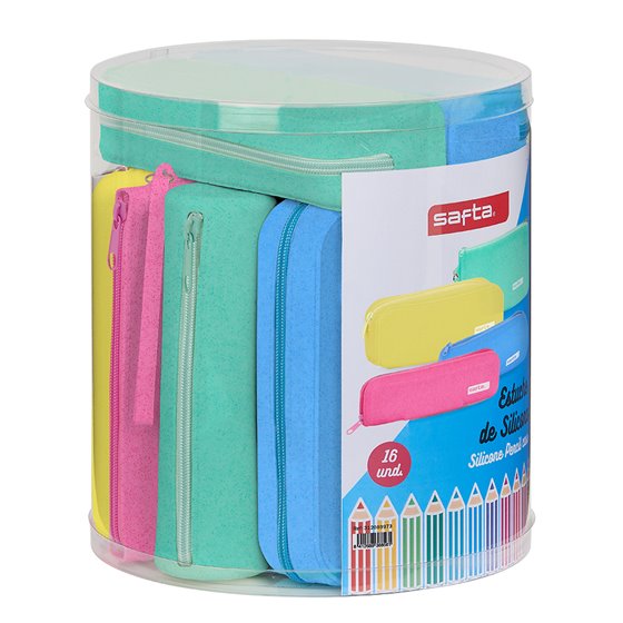 Set 16 Portatodos Silicona Surtidos Safta Silicone Glitter 22,7 x 23 x 22,7 cm.