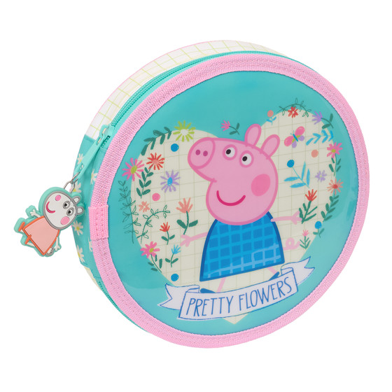 Plumier Redondo 18 Piezas Peppa Pig "Pretty Flowers" 21 x 3,5 cm.