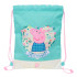 Saco Plano Junior Peppa Pig "Pretty Flowers" 26 x 34 cm.