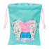 Saquito Merienda Peppa Pig "Pretty Flowers" 20 x 25 cm.