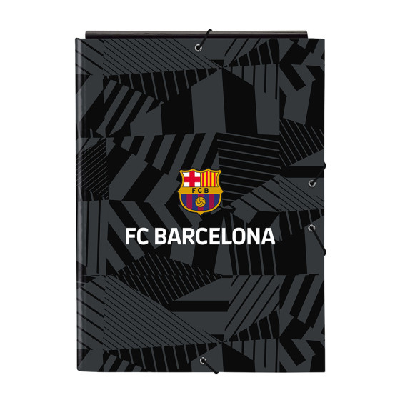 Carpeta Folio 3 Solapas F.C.Barcelona "Black" 26 x 33,5 x 2,5 cm.