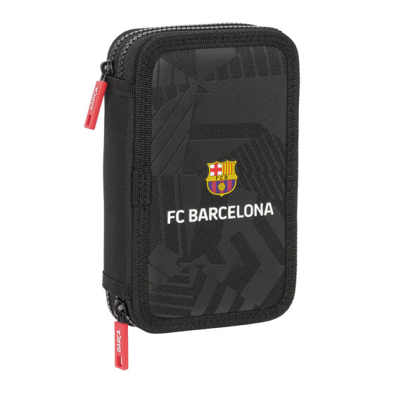 Plumier Doble Pequeño 29 Piezas F.C.Barcelona "Black" 12,5 x 19,5 x 4 cm.