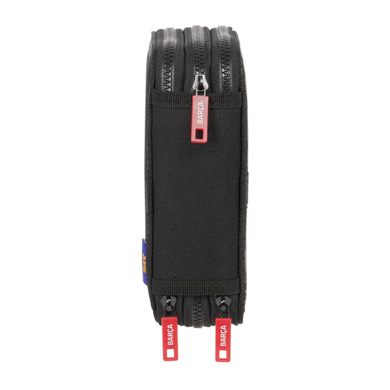 Plumier Triple 37 Piezas F.C.Barcelona "Black" 12,5 x 19,5 x 5,5 cm.