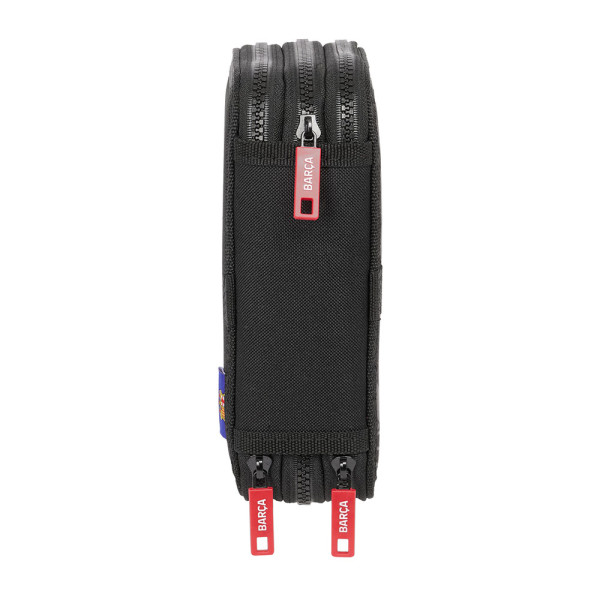 Plumier Triple 37 Piezas F.C.Barcelona "Black" 12,5 x 19,5 x 5,5 cm.