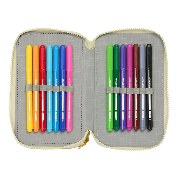 Plumier Triple 37 Piezas Mufasa 12,5 x 19,5 x 5,5 cm.