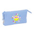 Portatodo Triple Reciclado Smiley World "Joyful" 22 x 12 x 3 cm.