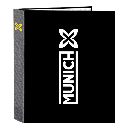 Carpeta Folio 4 Anillas 35Mm Lomo Ancho Munich "Topo" 27 x 33 x 6 cm.