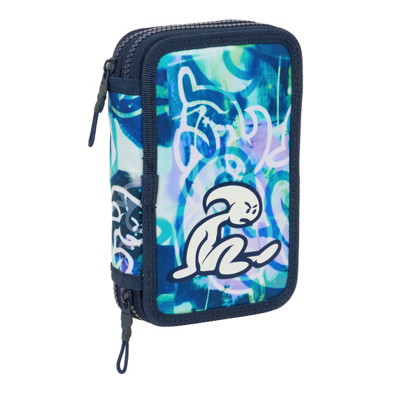 Plumier Doble Pequeño 29 Piezas El Niño "Kook" 12,5 x 19,5 x 4 cm.