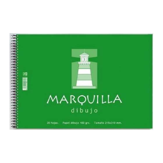 Bloc Espiral Dibujo MARQUILLA Folio 20 Hojas Liso
