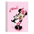 Libreta Cuarto 80 Hojas Tapas Duras Minnie Mouse "Naive" 15,5 x 22 cm.