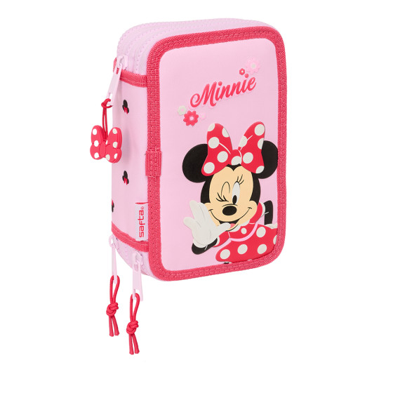 Plumier Triple 37 Piezas Minnie Mouse "Naive" 12,5 x 19,5 x 5,5 cm.