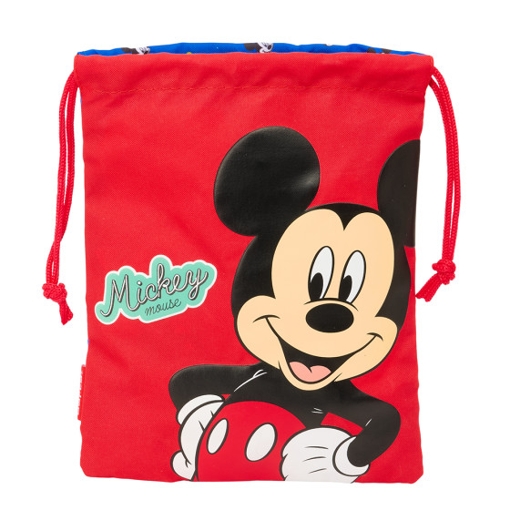 Saquito Merienda Mickey Mouse "Good Day" 20 x 25 cm.