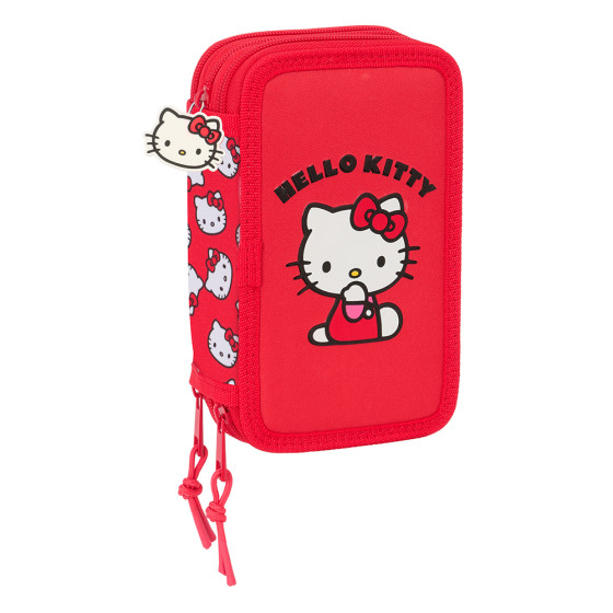 Plumier Triple 37 Piezas Hello Kitty "Iconic" 12,5 x 19,5 x 5,5 cm.