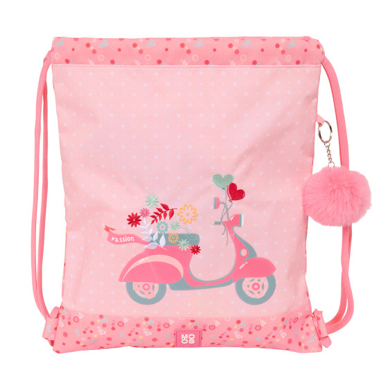 Saco Plano Reciclado Moos "Passion" 35 x 40 cm.