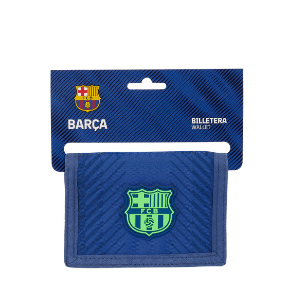 Billetera Con Cabecera F.C. Barcelona Navy Blue 12,5 x 9,5 cm.
