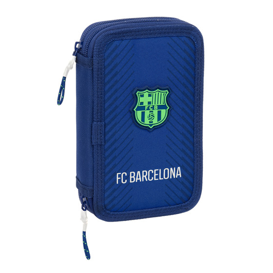 Plumier Doble Pequeño 29 Piezas F.C. Barcelona Navy Blue 12,5 x 19,5 x 4 cm.