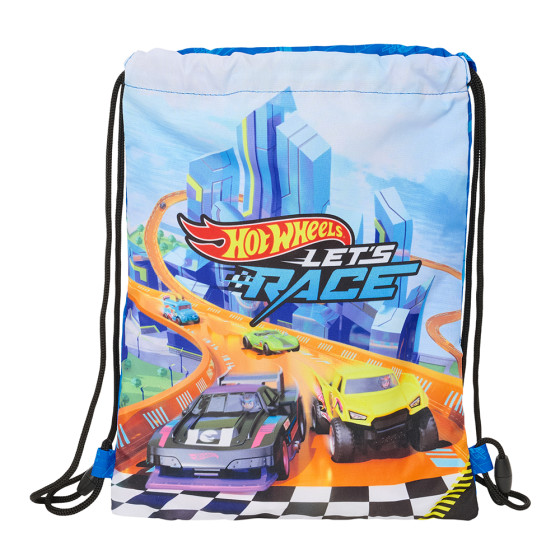 Saco Plano Junior Hot Wheels "Let'S Race" 26 x 34 cm.