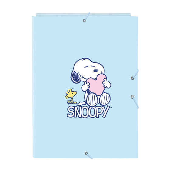 Carpeta Folio 3 Solapas Snoopy "Love" 26 x 33,5 x 2,5 cm.