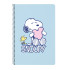 Libreta Folio 80 Hojas Tapas Duras 1Diseño Snoopy "Love" 21,5 x 31 cm.