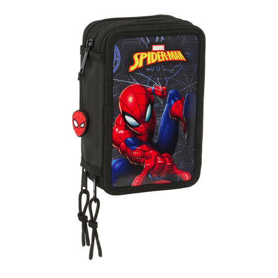 Plumier Triple 37 Piezas Spider-Man "Attack" 
