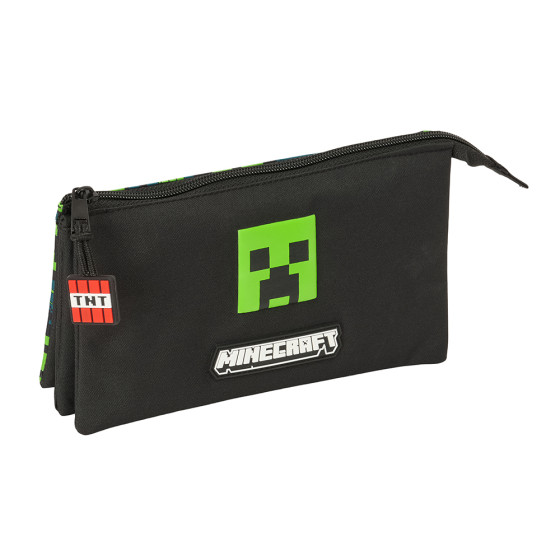 Portatodo Triple Minecraft "Tnt" 22 x 12 x 3 cm.