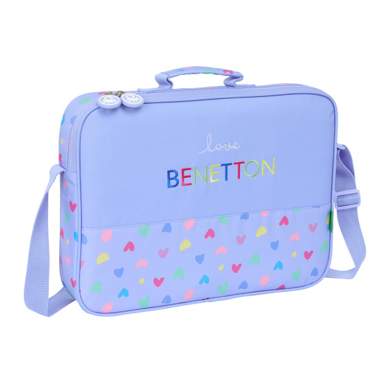 Cartera Extraescolares Benetton "Lila" 38 x 28 x 6 cm.