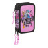 Plumier Triple 37 Piezas Monster High "Drama" 12,5 x 19,5 x 5,5 cm.